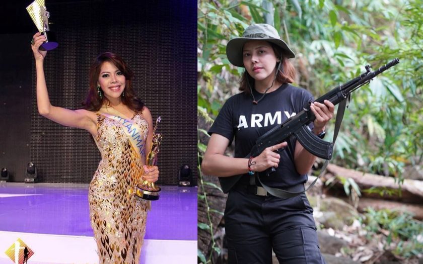 Former Myanmar beauty queen takes up arms against junta